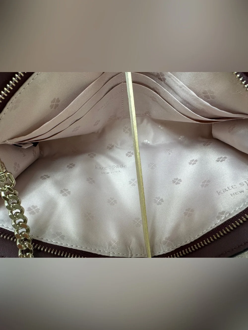 kate spade Black and White Floral Crossbody with Pink Accents
